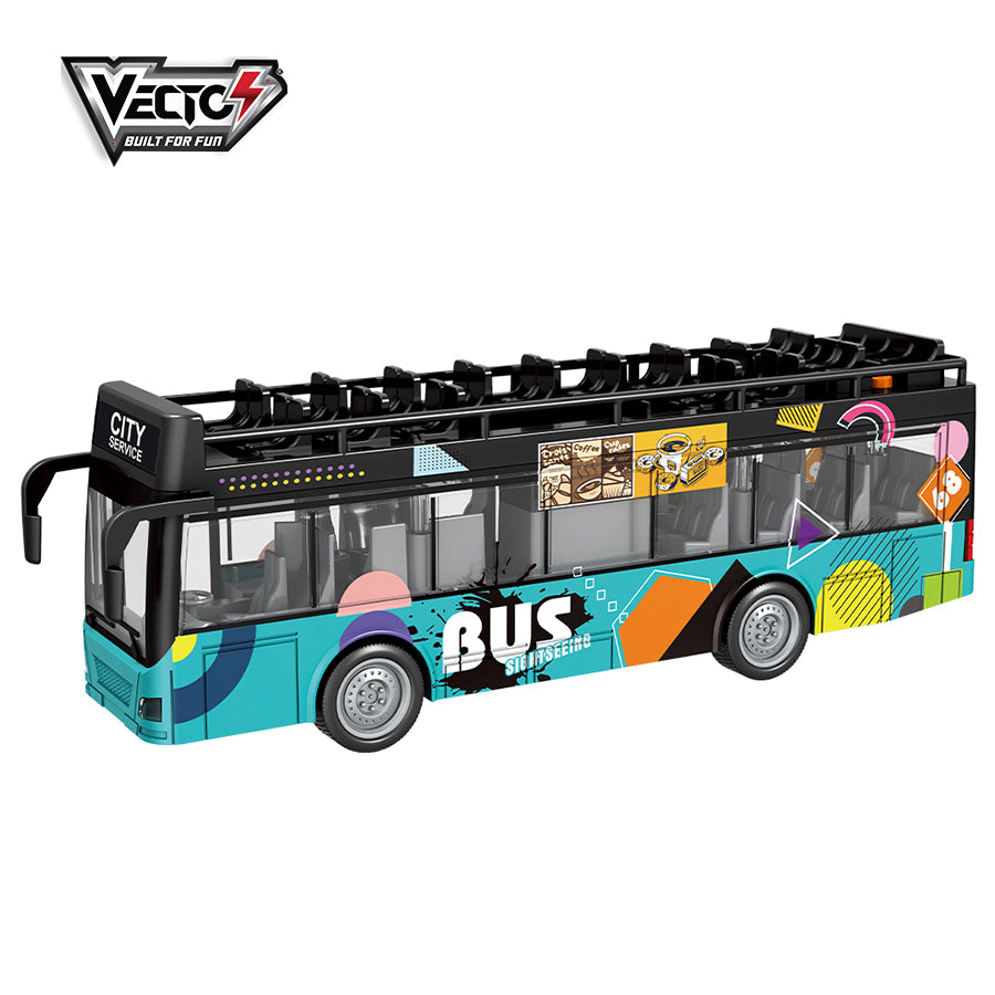 Combo of sightseeing bus and taxi with lights and sounds VECTO CB-VTA15-VT21Q