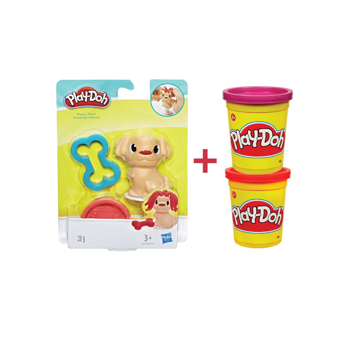 Combo Adorable pet mold set with 2 jars of powder B5517A PLAYDOH CBE2124-2B5517A