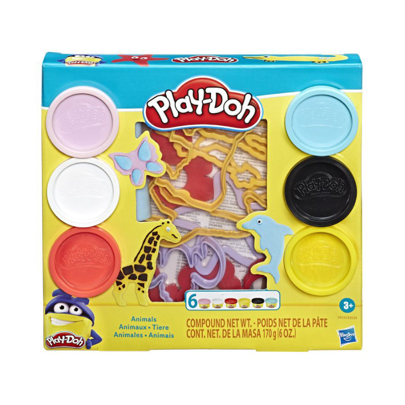 Combo of animal world molds and mini 4-color play dough PLAYDOH CBE8535/E8530-23241