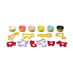 Combo of animal world molds and mini 4-color play dough PLAYDOH CBE8535/E8530-23241