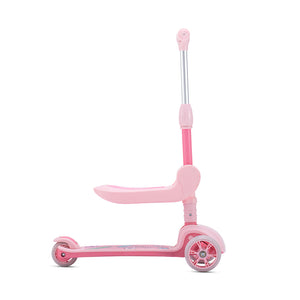 Xe trượt scooter 3 bánh Chipmunk 2 trong 1 CM-S2P màu hồng