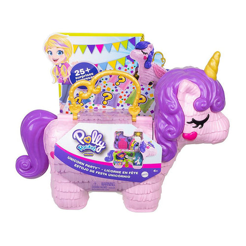Polly Pocket and surprise party with Rainbow Unicorn POLLY POCKET GKL24