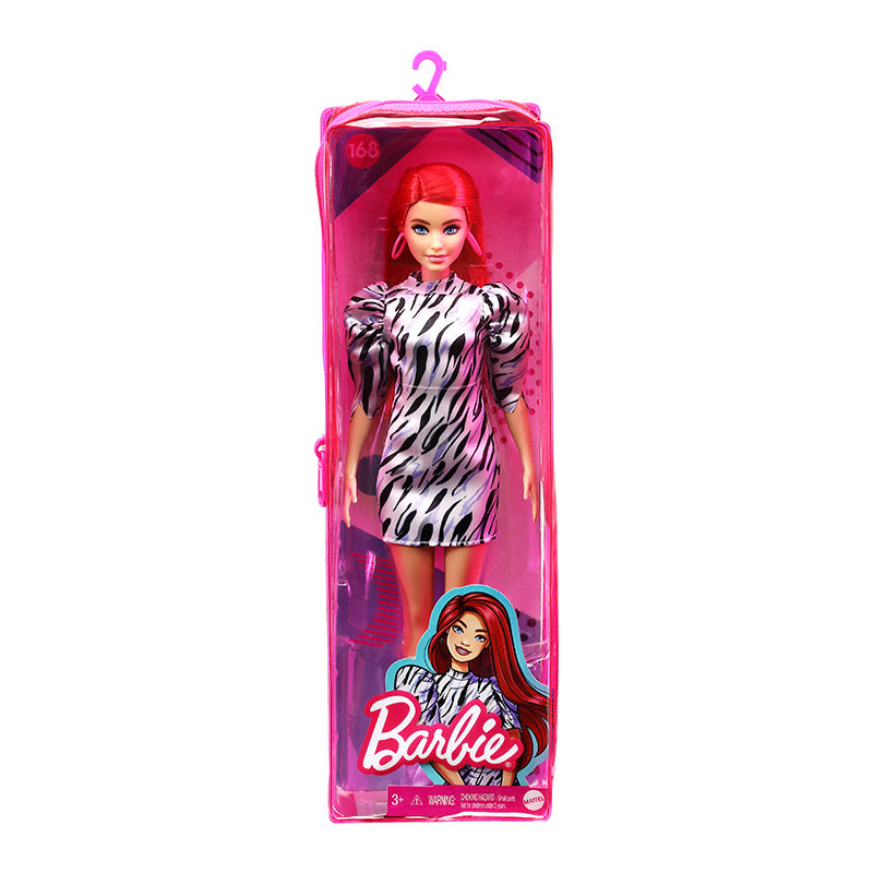 Búp Bê Thời Trang Barbie - Red Hair, Printed Dress, Earrings BARBIE FBR37