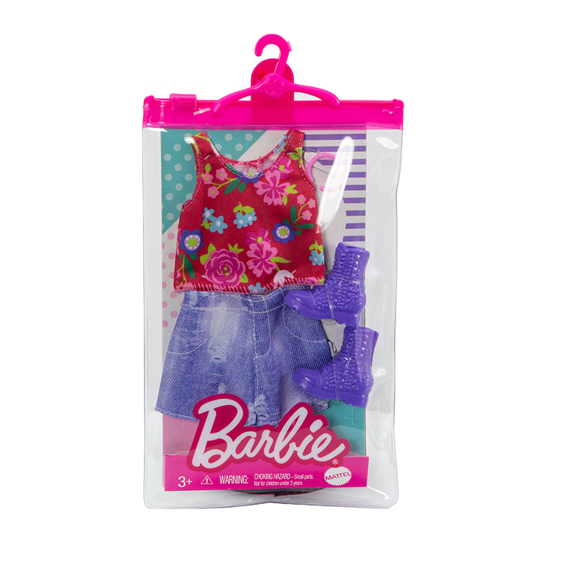 Barbie Fashion Doll Accessories Floral Sleeveless Top BARBIE GWC27