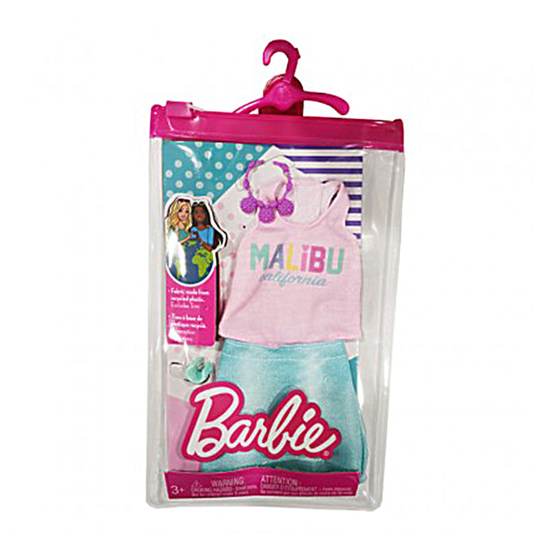 Barbie fashion doll accessories - Malibu BARBIE GWC27 Dress and Top