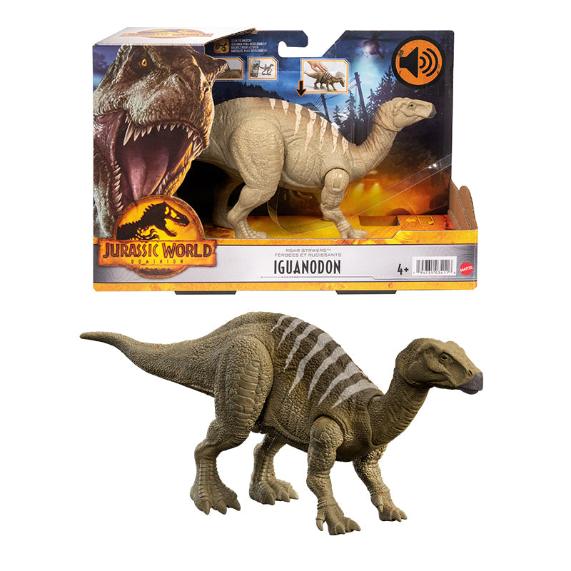 IGUANODON Dinosaur Model has JURASSIC WORLD MATTEL HDX17 sound