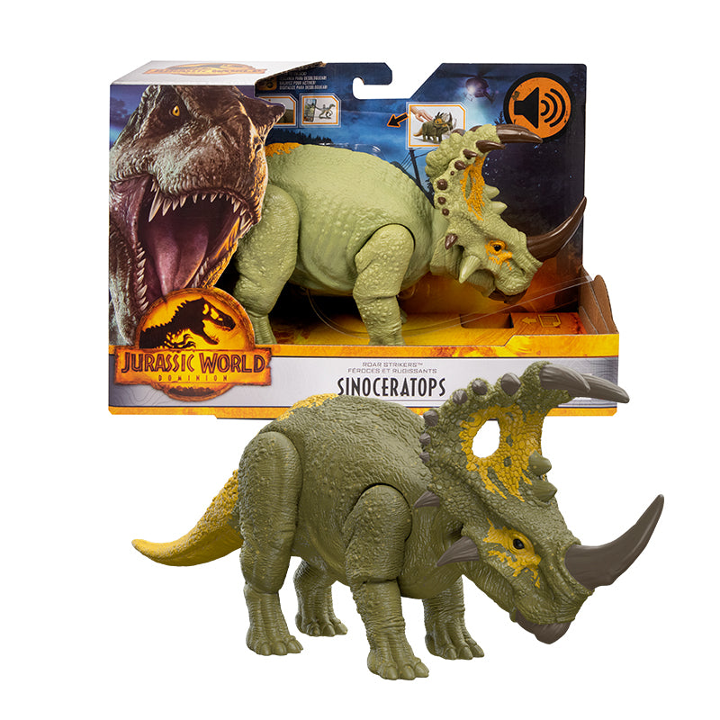 SINOCERATOPS Dinosaur Model with sound JURASSIC WORLD MATTEL HDX17