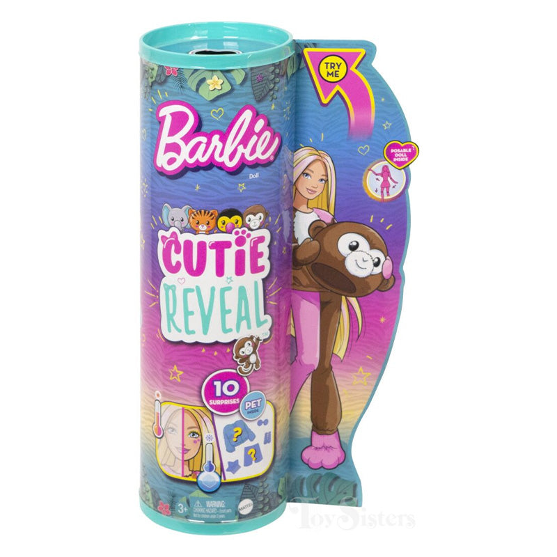 Búp bê Barbie Cutie Reveal - Monkey BARBIE HKP97