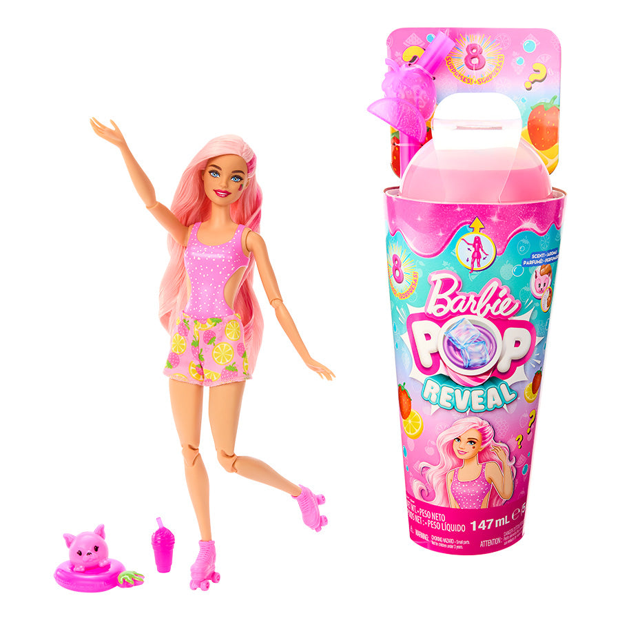 Búp Bê Barbie Pop Reveal Juicy - Bé Cam Dâu BARBIE HNW40