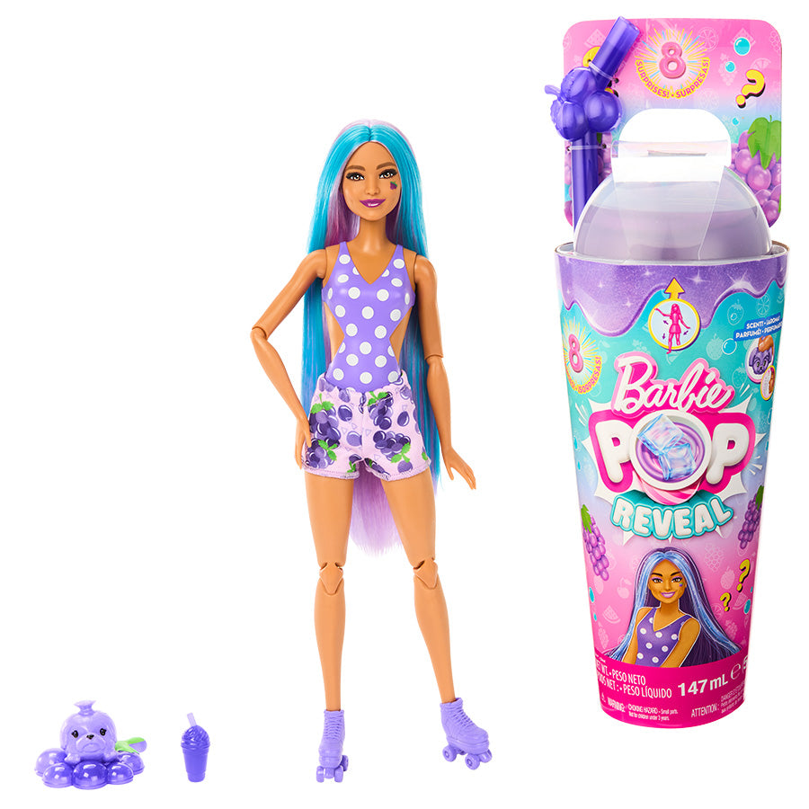 Búp Bê Barbie Pop Reveal Juicy - Bé Soda Nho BARBIE HNW40
