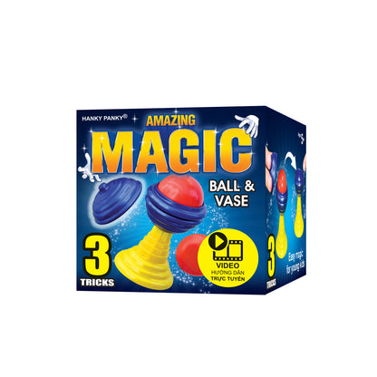 Set of 3 attractive magic tricks with Hanky ​​Panky Ball and Vase HP1510