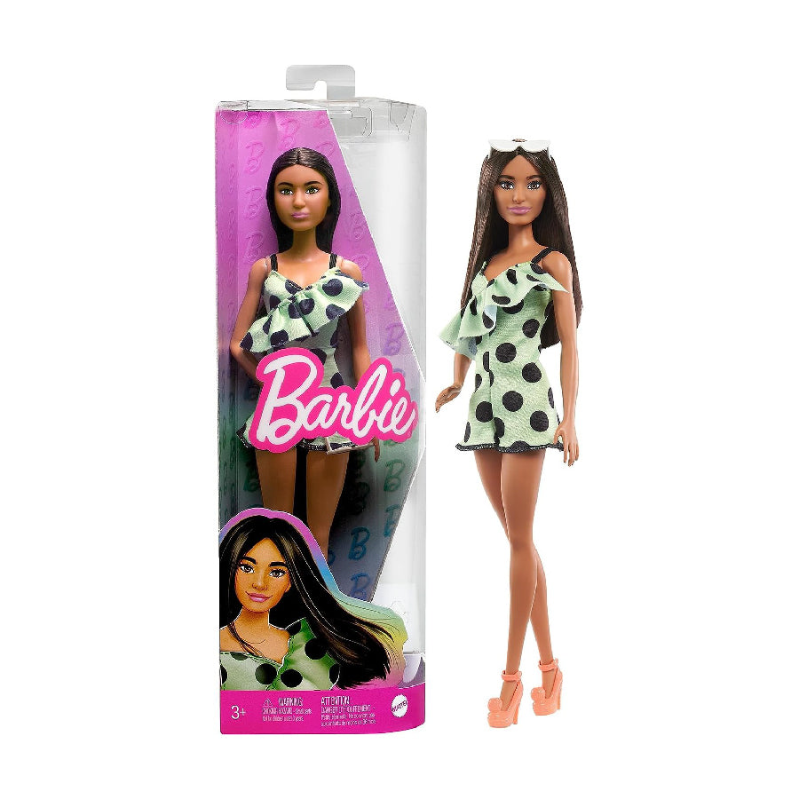 Fashion doll - Polka Dots, Lime Green BARBIE FBR37