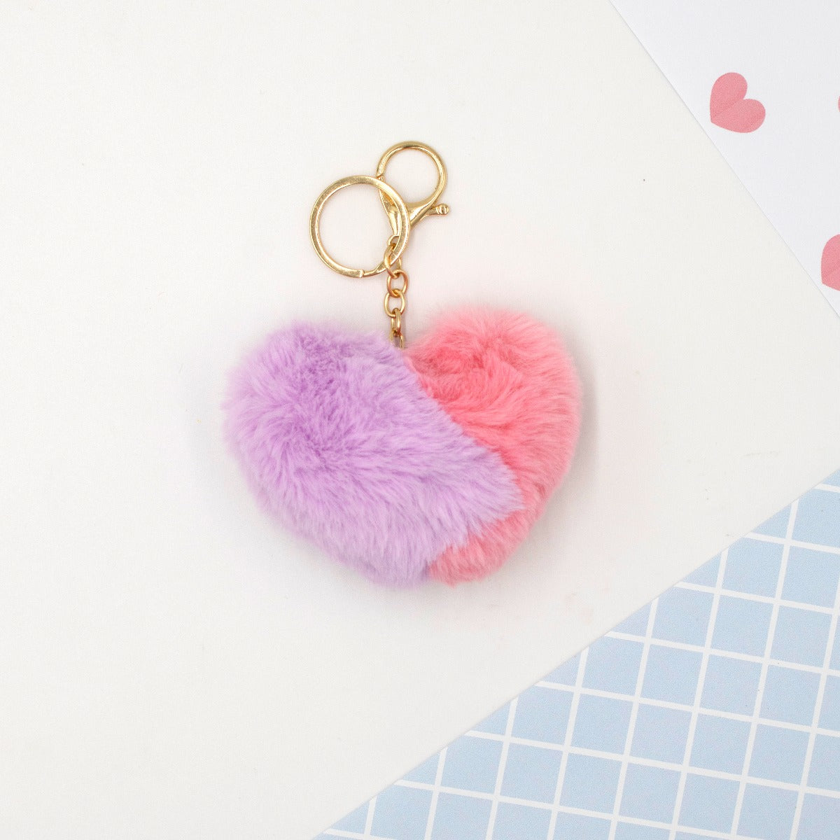 Pom Pom keychain - Sweet Hearts CLEVERHIPPO KCP2406