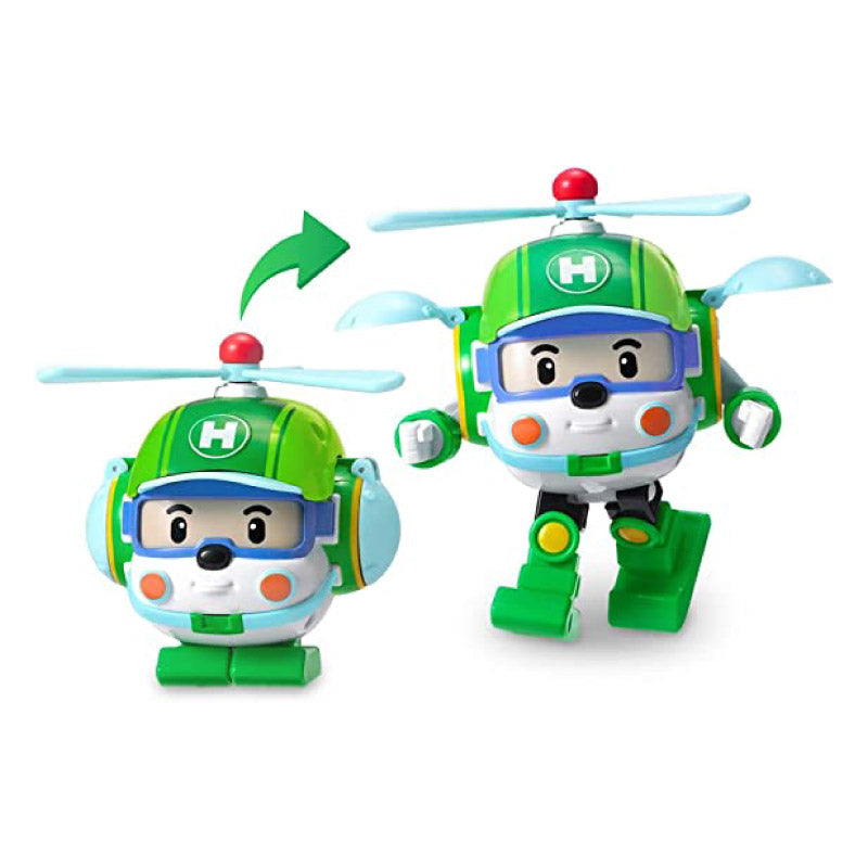 Helly ROBOCAR POLI rescue helicopter transforming robot MRT0653