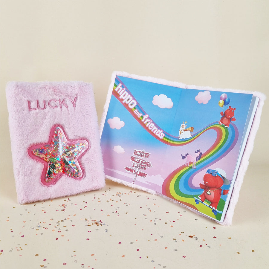 Stationery set - Sparkle Star Pink CLEVERHIPPO NB1101