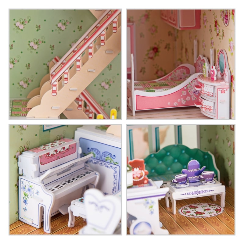 3D puzzle children's toy: Dreamy doll house PUZZLES P645H