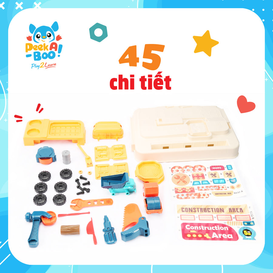 PEEK A BOO PAB011 multi-functional tool toy set for children