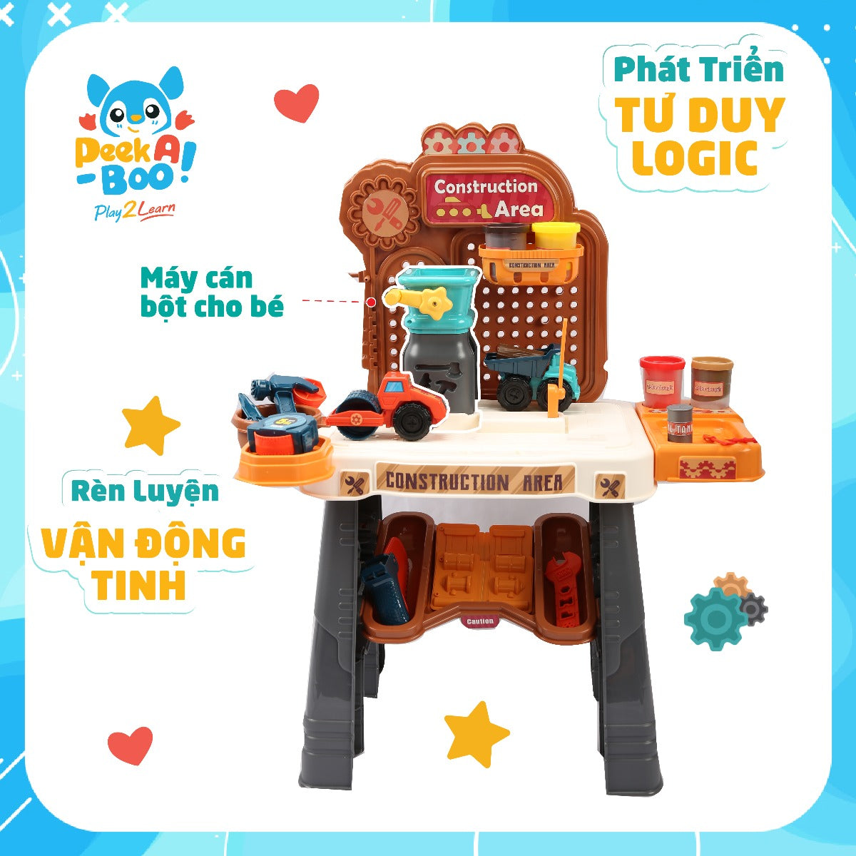 PEEK A BOO PAB011 multi-functional tool toy set for children