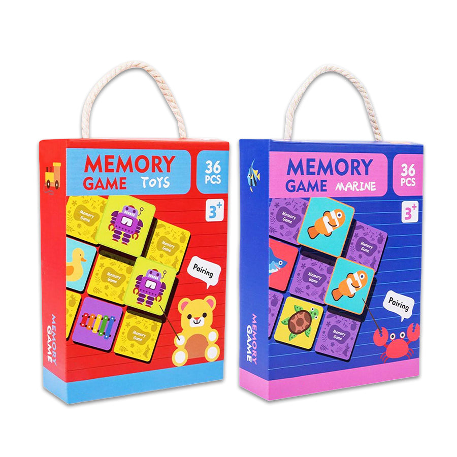 Memory toy set for children - Ocean world and toys PEEK A BOO PAB040M