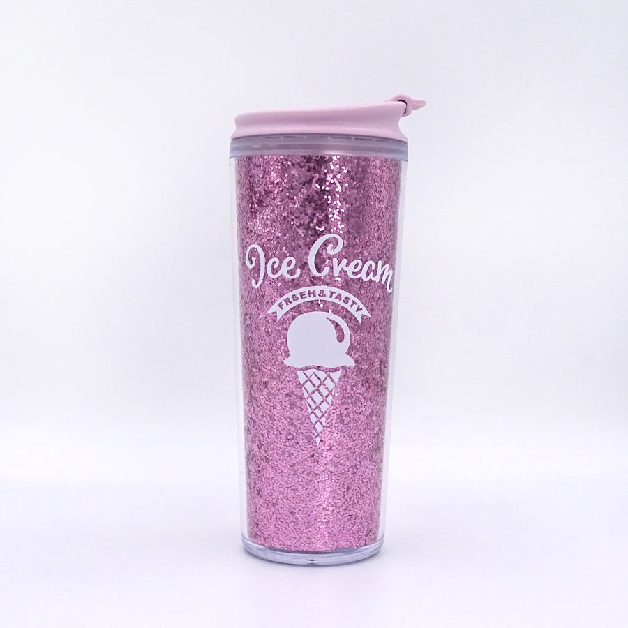 Clever Cup - Ly nhựa Sparkle Ice Cream Hồng CLEVERHIPPO PCUP02