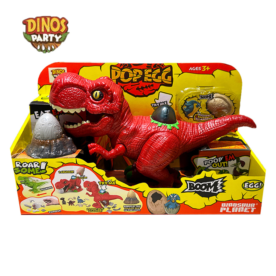 Dinosaur Eats Eggs Spawns Red Pop Egg Figure DINOS PARTY HG13230264