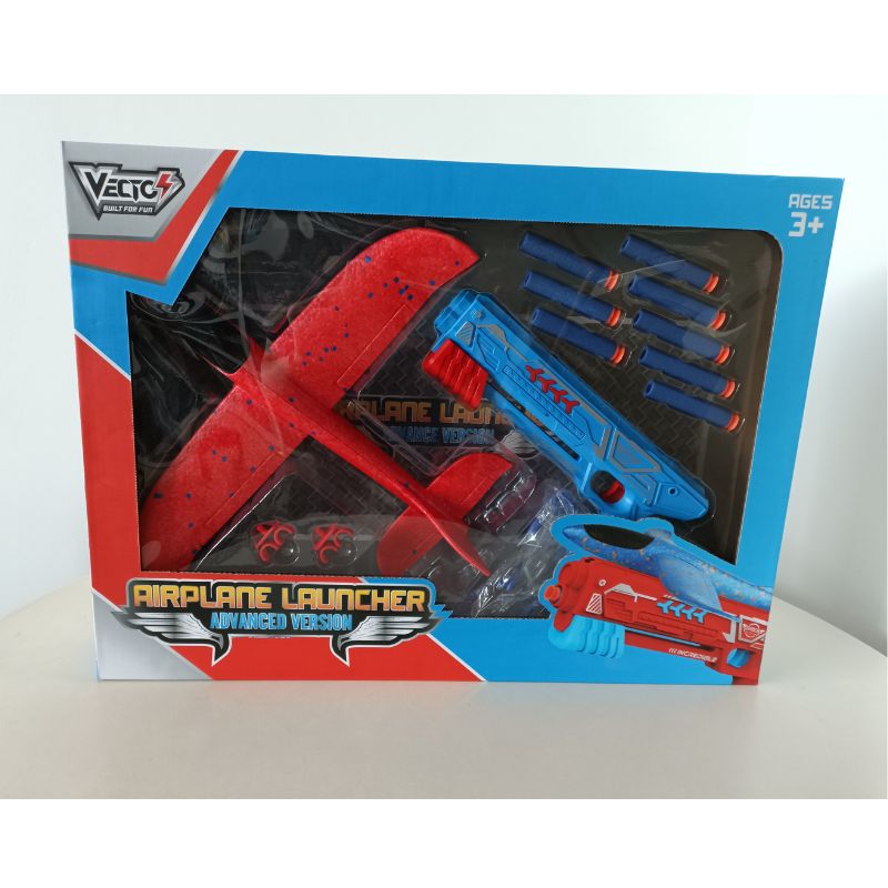 Airplane launcher toy large size version (green) VECTO VT005-2