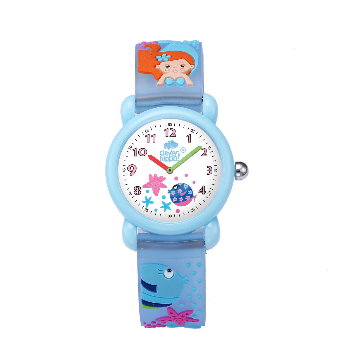 Đồng Hồ Clever Watch - Mermaid Xanh Cleverhippo Wg004