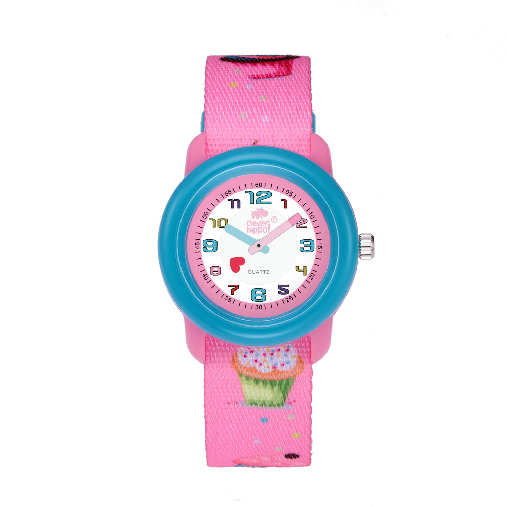 Đồng Hồ Clever Watch - Ice Cream Hồng Cleverhippo Wg007