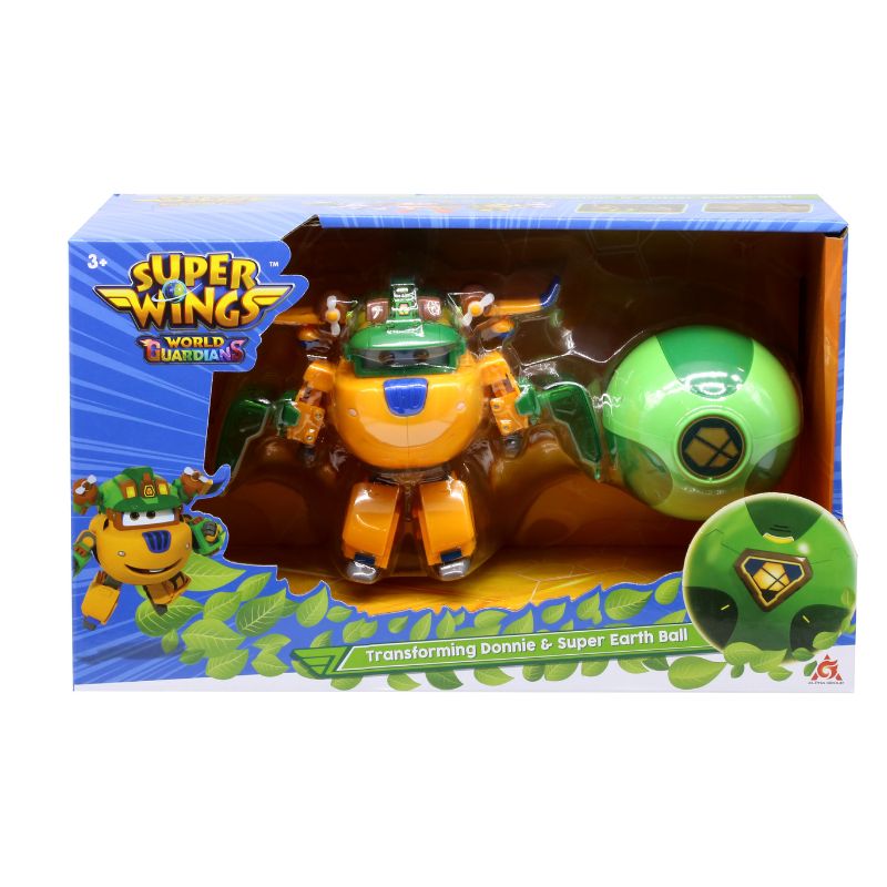 Smart Donnie transforming robot and earth power ball SUPERWINGS YW760966