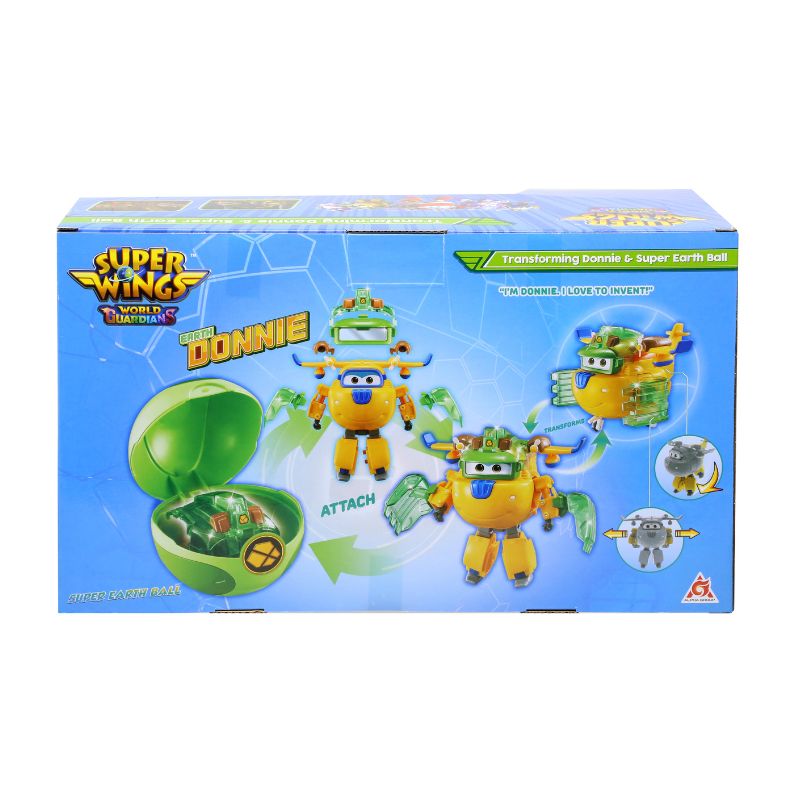 Smart Donnie transforming robot and earth power ball SUPERWINGS YW760966